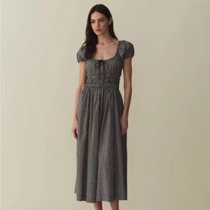 NWT Doen size L Quinn dress gingham